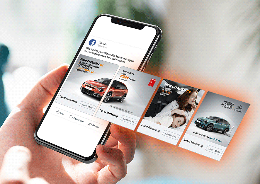 Animating Facebook Carousel automotive campaign