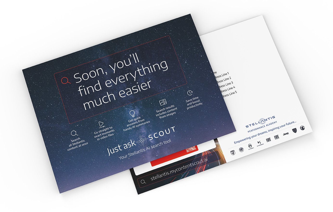 SCOUT Teaser Direct Mail