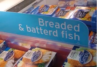 Breaded &amp; batterd fish