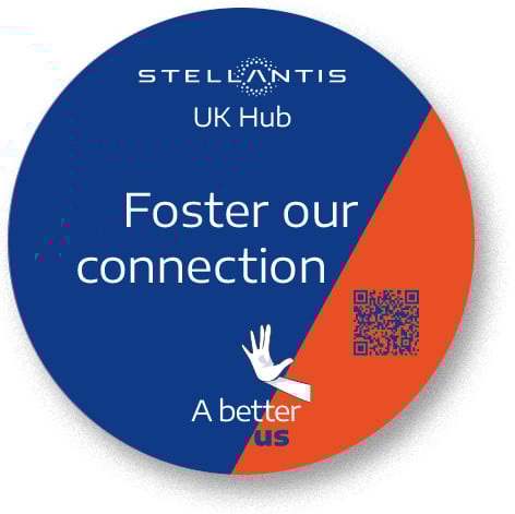 The opposite side of an example coaster