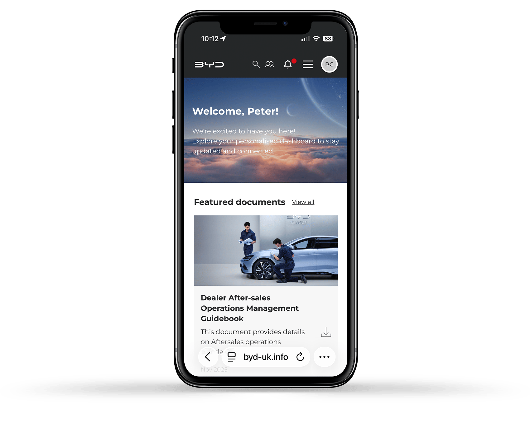 BYD Nexus viewed on mobile