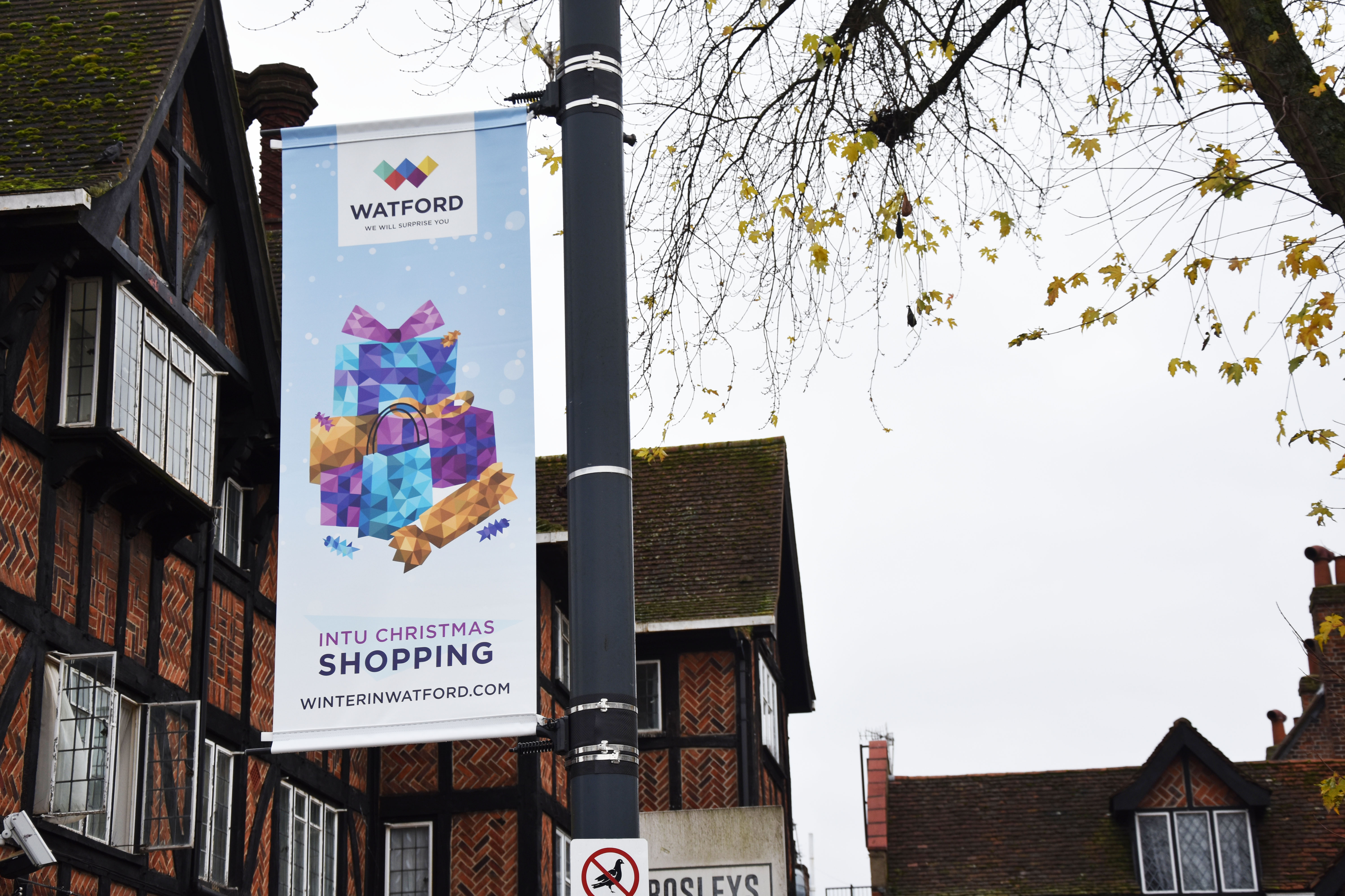 Watford High Street Watford BID Xmas Banners