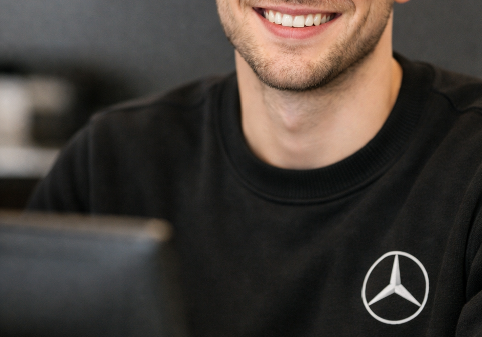Staff at a Mercedes Commercial Vehicle Retailer