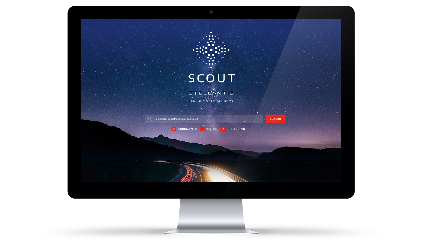 SCOUT search screen