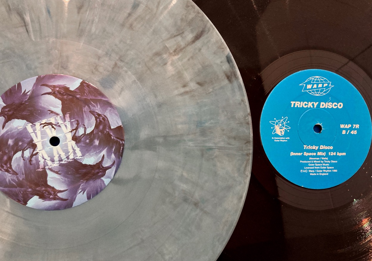 Two 12-inch vinyl records