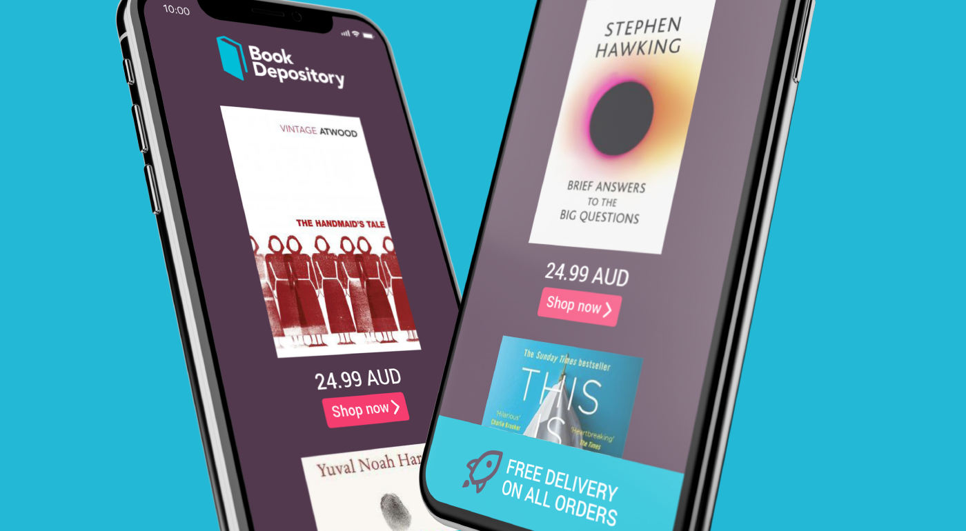 Book Depository Remarketing Banners