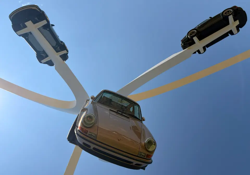 Car Sculpture at Goodwood festival of speed