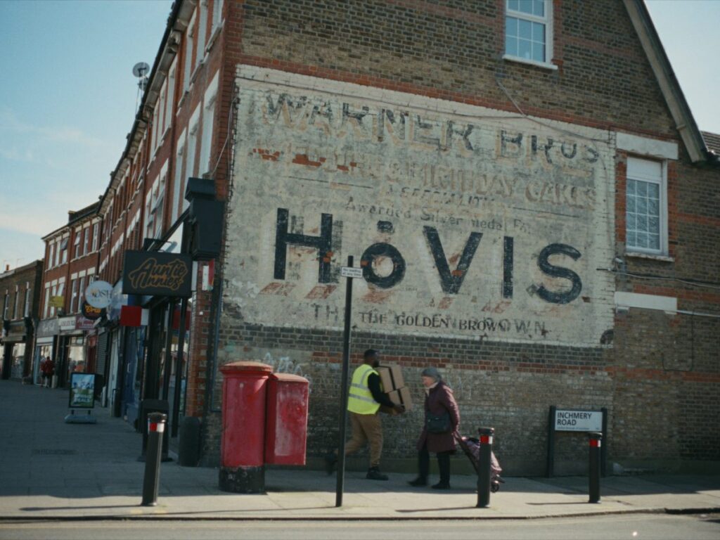 Hovis advert painted on the side of a building