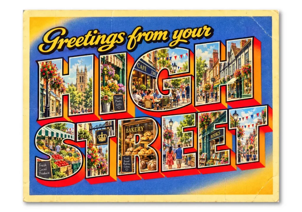 Greeting from the High Street postcard